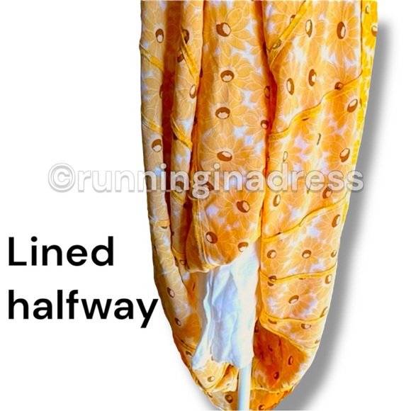 NWOT Free People Rosalee Midi In Yellow Sunflower Print Size Small - Picture 12 of 12